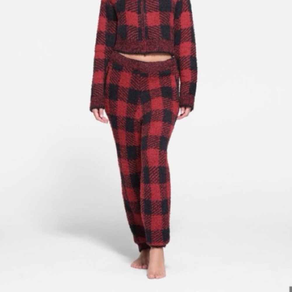 Skims Plaid Cozy Pants